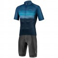 RIVAL Radsport-Set (Kurzarmtrikot+Trägerhose) blau/schwarz