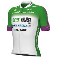 Green Project-Bardiani Csf-Faizane' 2023 Radtrikot kurzarm (langer RV)-ALE Radsport-Profi-Team
