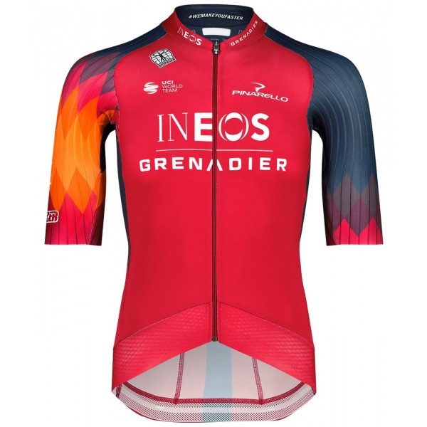 INEOS GRENADIERS 2023 EPIC RACE Radtrikot kurzarm (langer RV)-Radsport-Profi-Team INEOS GRENADIERS 2023 EPIC RACE Radtrikot kurzarm (langer RV)-Radsport-Profi-Team