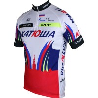 KATJUSCHA 2015 Kurzarmtrikot (kurzer Reißverschluss) Radsport-Profi-Team