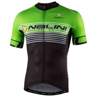 BORGO B Radtrikot kurzarm schwarz/grün