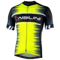 BORGO Radtrikot kurzarm schwarz/neongelb