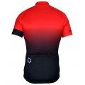 Übergröße Descent Jersey Radtrikot kurzarm schwarz/rot
