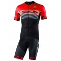 Radsport-Set (Radtrikot BORGO B+Radhose VILLAGGIO B) schwarz/rot