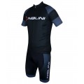 Radsport-Set (Radtrikot RUGBY+Trägerhose FIREBALL) schwarz