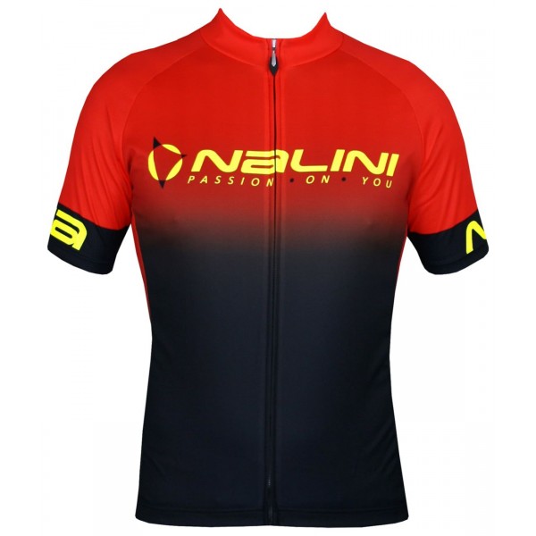 Horizon Jersey Radtrikot kurzarm schwarz/orangerot Horizon Jersey Radtrikot kurzarm schwarz/orangerot