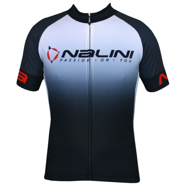 Übergröße Horizon Jersey Radtrikot kurzarm schwarz/weiß
