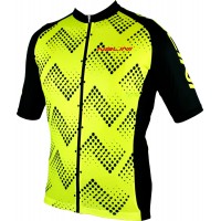 Übergröße PODIO 2.0 Radtrikot kurzarm gelb/schwarz