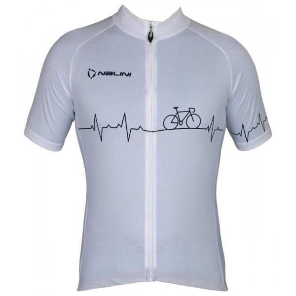 Übergröße Pulse Jersey Radtrikot kurzarm weiß