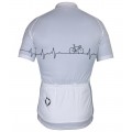 Übergröße Pulse Jersey Radtrikot kurzarm weiß