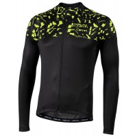 PYONGCHANG 2018 Radtrikot langarm schwarz/gelb (E20-4000)