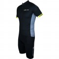 Radsport-Set (Radtrikot Native Jersey+Radhose SISCO 2) schwarz/neongelb