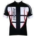 STEEL JERSEY Radtrikot kurzarm schwarz/weiß