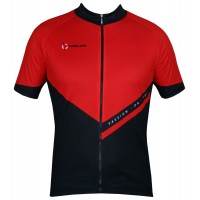 VENDETTA Radtrikot kurzarm schwarz/rot