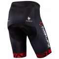 Radsport-Set (Radtrikot BORGO B+Radhose VILLAGGIO B) schwarz/rot