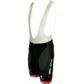 Übergröße ZUBENE1 Trägerhose kurz schwarz/rot Übergröße ZUBENE1 Trägerhose kurz schwarz/rot