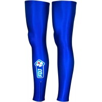 Radsport-Beinwärmer blau FRANCAISE DES JEUX (FDJ)-BIG MAT 2012 Radsport-Profi-Team