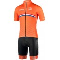 NIEDERLANDE 2022 Radtrikot kurzarm (langer RV)-Radsport-National-Team