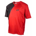 PIN IT Radtrikot kurzarm MTB/Freeride rot/schwarz