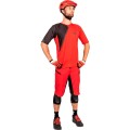 PIN IT Radtrikot kurzarm MTB/Freeride rot/schwarz
