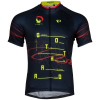 CLASSIC Gotthard Pass Radtrikot kurzarm schwarz