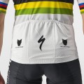 Quick Step-Alpha Vinyl Straßenrad Weltmeister Regenbogentrikot 2022 Competizione Radtrikot kurzarm-Radsport-Profi-Team Quick Step-Alpha Vinyl Straßenrad Weltmeister Regenbogentrikot 2022 Competizione Radtrikot kurzarm-Radsport-Profi-Team