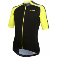 ATTACK Radtrikot kurzarm schwarz/neongelb