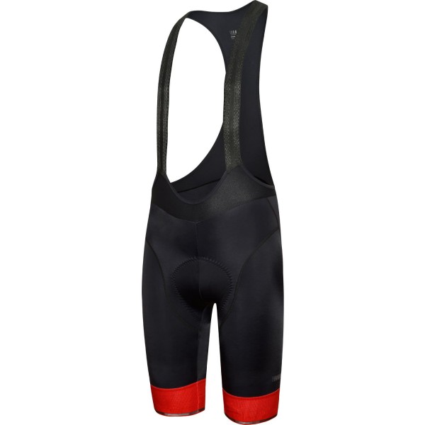 Logo Trägerhose kurz schwarz/rot