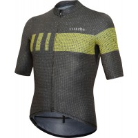 Pixel Super Light Radtrikot kurzarm grau/neongelb