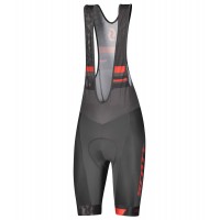 RC TEAM Trägerhose kurz grau/rot