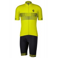 RC TEAM 10 Radsport-Set (Kurzarmtrikot+Trägerhose) gelb/schwarz