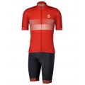 RC TEAM 10 Radsport-Set (Kurzarmtrikot+Trägerhose) rot/schwarz