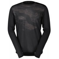 TRAIL FLOW MTB Trikot langarm schwarz/grau