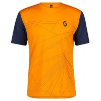TRAIL FLOW MTB Trikot kurzarm orange/blau