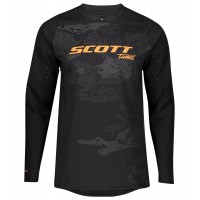 TRAIL TUNED Radtrikot MTB/Freeride langarm schwarz