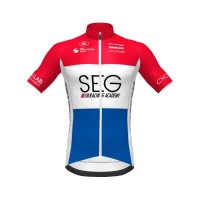 SEG Racing Academy niederländischer Meister 2021 Radtrikot kurzarm-Radsport-Profi-Team