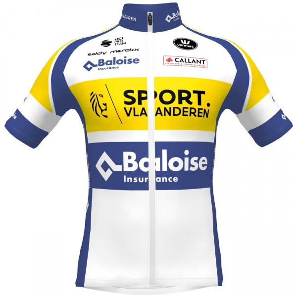 Sport Vlaanderen-Baloise 2022 Radtrikot kurzarm-Radsport-Profi-Team Sport Vlaanderen-Baloise 2022 Radtrikot kurzarm-Radsport-Profi-Team