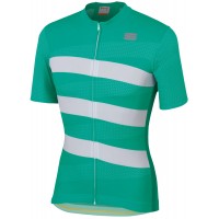 TEAM 2.0 RIBBON Radtrikot kurzarm grün/weiß