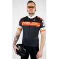 Übergröße KENTY Radtrikot kurzarm anthrazit/orange