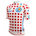 Tour de France 2023 gepunktetes Trikot (maillot pois, Bergtrikot) Radtrikot kurzarm
