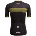 Tour de France 2022 YDOTS Radtrikot kurzarm schwarz/gelb