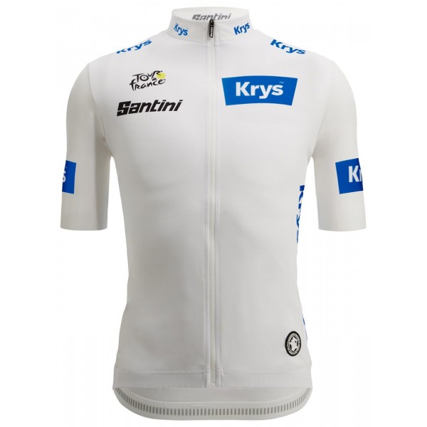 Tour de France 2023 weißes Trikot (maillot blanc, bester Jungprofi) Radtrikot kurzarm Tour de France 2023 weißes Trikot (maillot blanc, bester Jungprofi) Radtrikot kurzarm