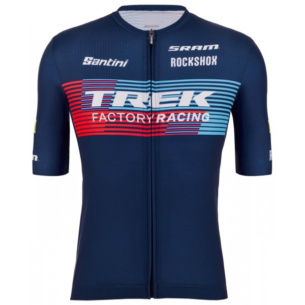 Trek Factory Racing XC 2023 Radtrikot kurzarm (langer Reißverschluss)-Radsport-Profi-Team