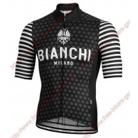 Profiteams BIANCHI MILANO Davoli Black Trikot Kurzarm Outlet Radtrikot Kaufen