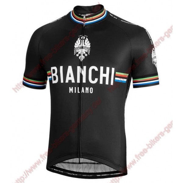 Profiteams BIANCHI MILANO New Pride black Trikot Kurzarm Outlet Radtrikot Kaufen
