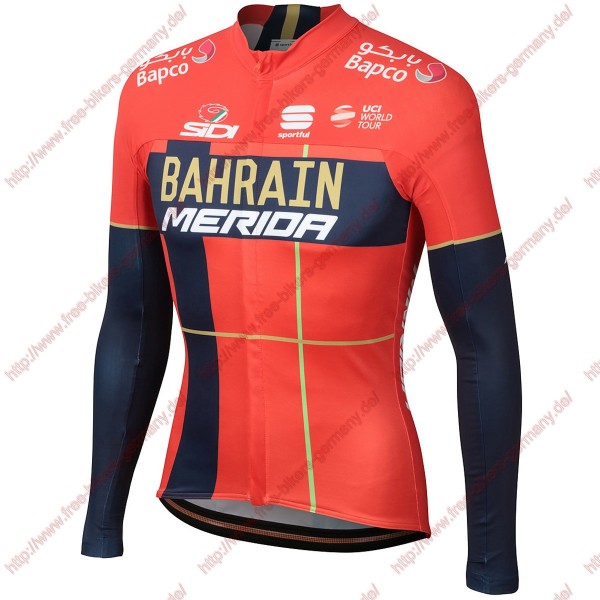 Profiteams Team Bahrain Merida 2019 Radsport Trikot Langarm Radtrikot Kaufen