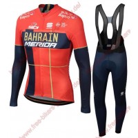 Profiteams Team Bahrain Merida 2019 Radsport Fahrradbekleidung Trikot Langarm+Lang Tr Radtrikot Kaufen