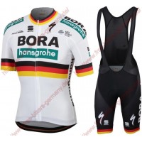 Profiteams Bora Hansgrohe 2019 German champion Radbekleidung Satz Trikot Kurzarm+Trägerhosen Se Radtrikot Kaufen