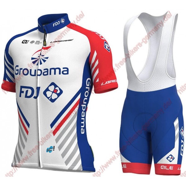 Profiteams 2019 Groupama FDJ Radbekleidung Satz Trikot Kurzarm+Trägerhosen Se Radtrikot Kaufen Profiteams 2019 Groupama FDJ Radbekleidung Satz Trikot Kurzarm+Trägerhosen Se Radtrikot Kaufen