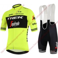 Profiteams Trek Segafredo 2019 training Fluo gelb Radbekleidung Satz Trikot Kurzarm+Trägerhosen Se Radtrikot Kaufen